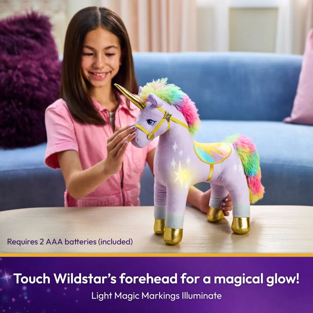 Unicorn Academy Light-Up Wildstar Knuffel 38cm - Multi Kleuren