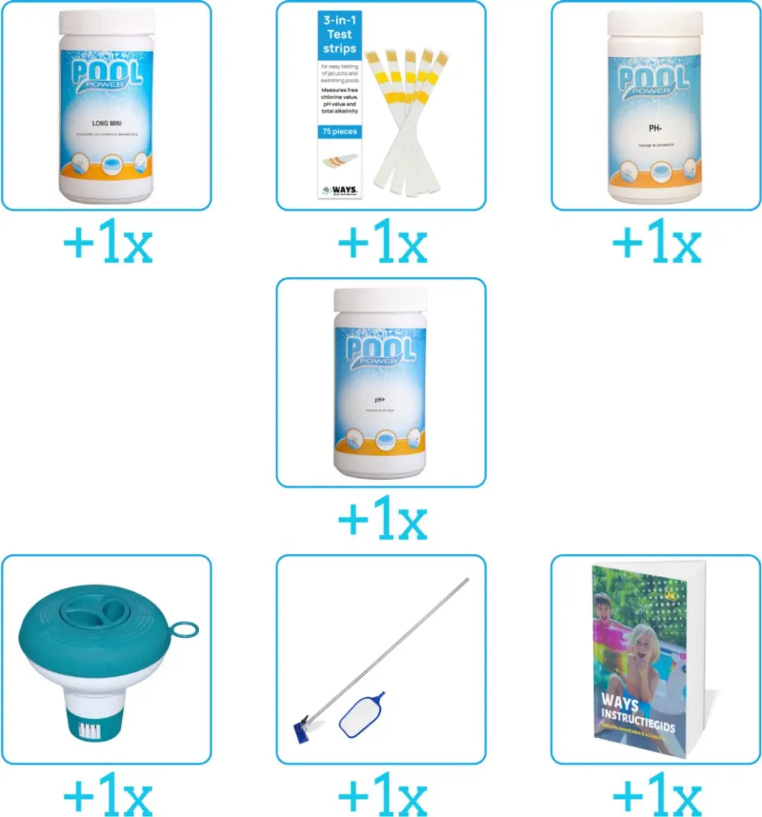 Pool Power Zwembad Onderhoudspakket 7-delig