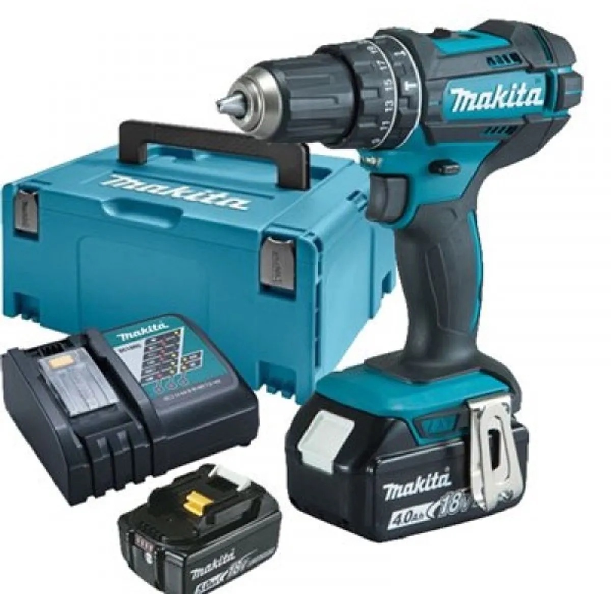 Makita DHP482RMJ Klopboor-/schroefmachine - 2x 4.0Ah accu