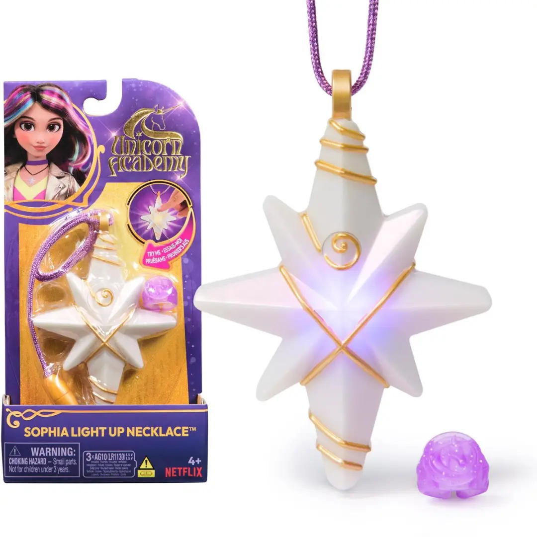 Unicorn Academy Sophia Lichtgevende Halsketting & Glitterring
