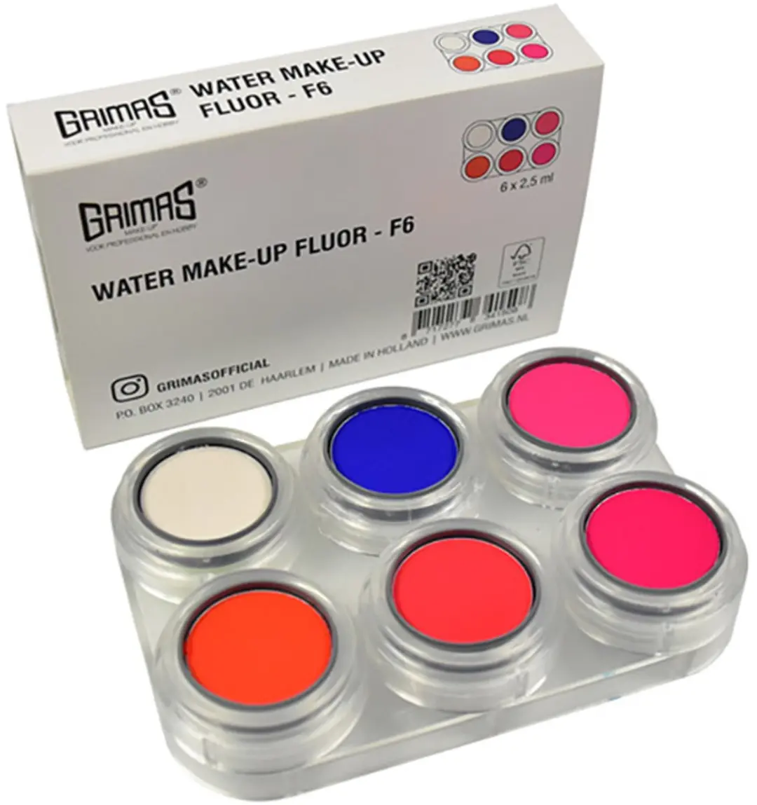 Grimas Palette Water Make-up Fluor F 6