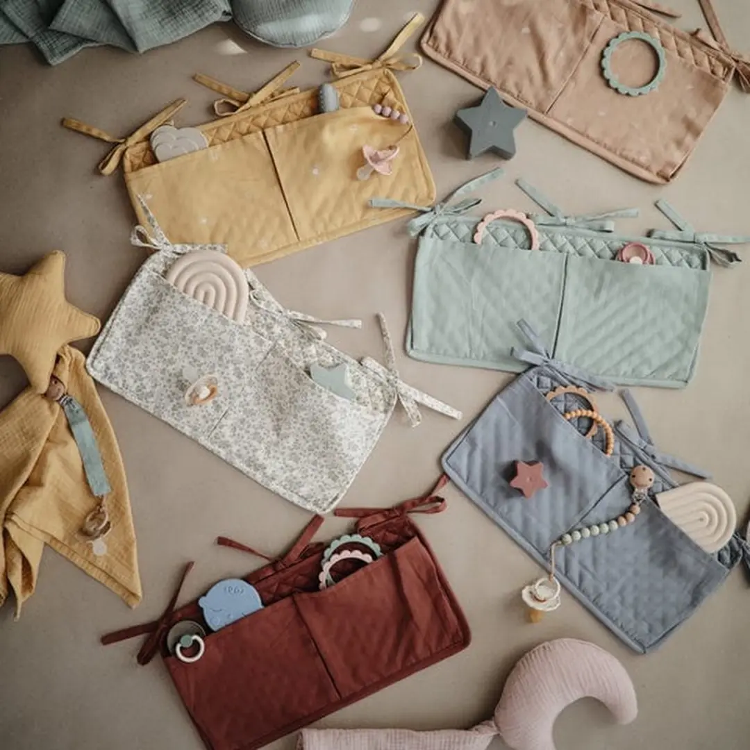 Mushie Opbergzak Crib Pocket Tradewinds