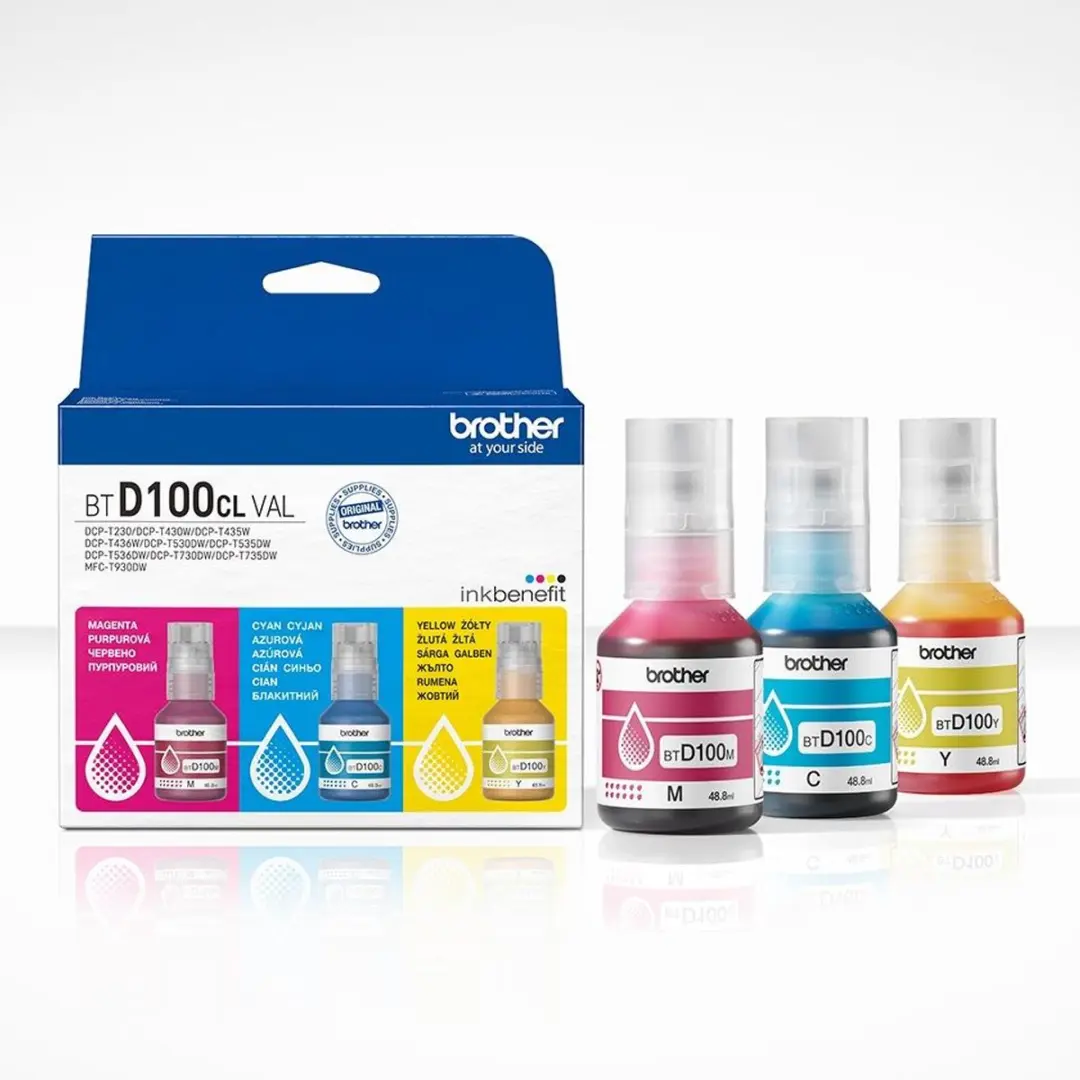 Brother BTD100CLVAL Inktcartridges C/M/Y - 5000 pagina's