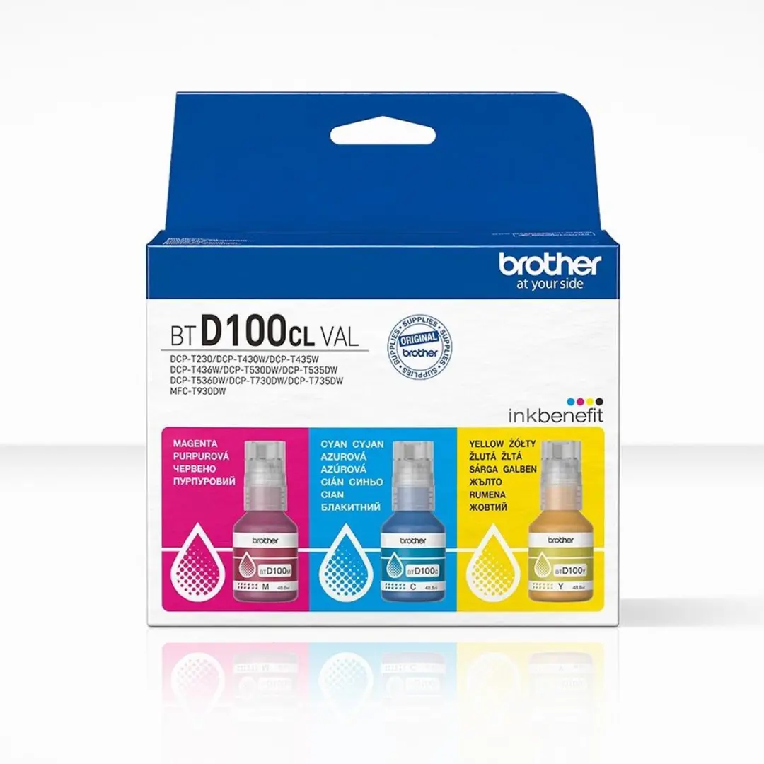 Brother BTD100CLVAL Inktcartridges C/M/Y - 5000 pagina's