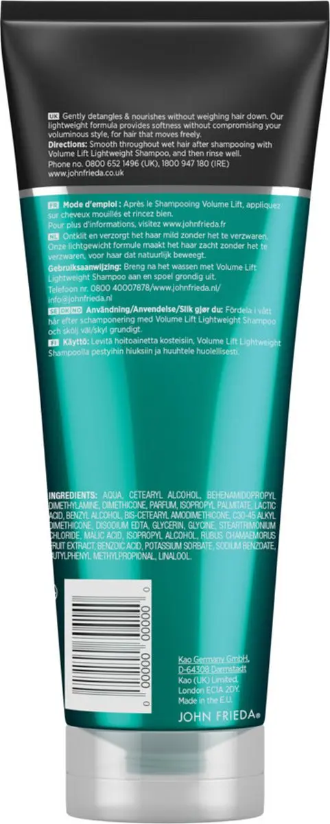 John Frieda Volume Lift Conditioner 250ml - 4 Stuks