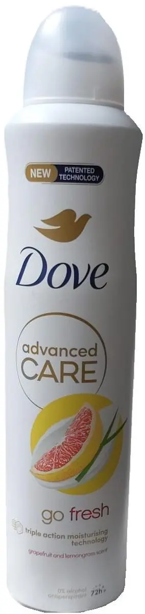 Dove Bodyspray Go Fresh Grapefruit 250ml
