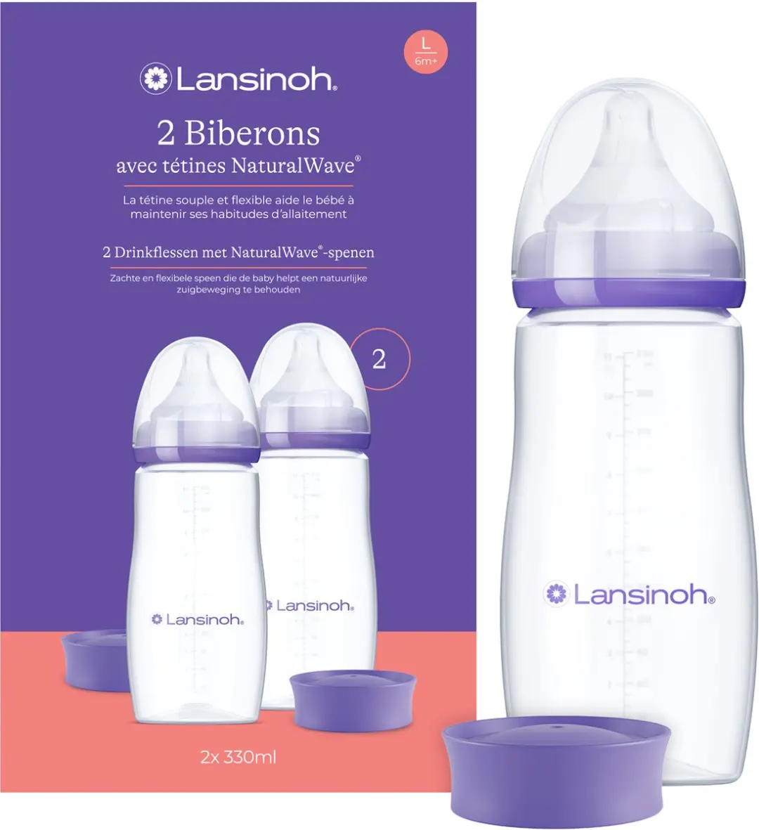 Lansinoh NaturalWave Fles 330ml
