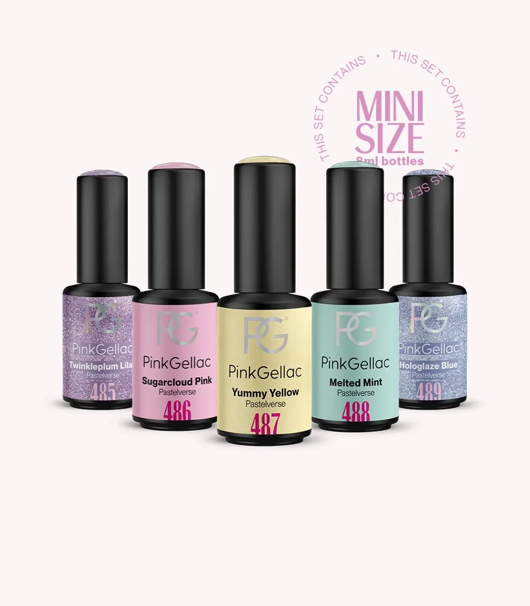 Pink Gellac Pastelverse Mini Collection Gellak - 5x8ml Multicolor