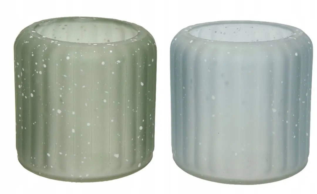 Kaemingk Decoratieve Glazen Kandelaars 7,5x8cm