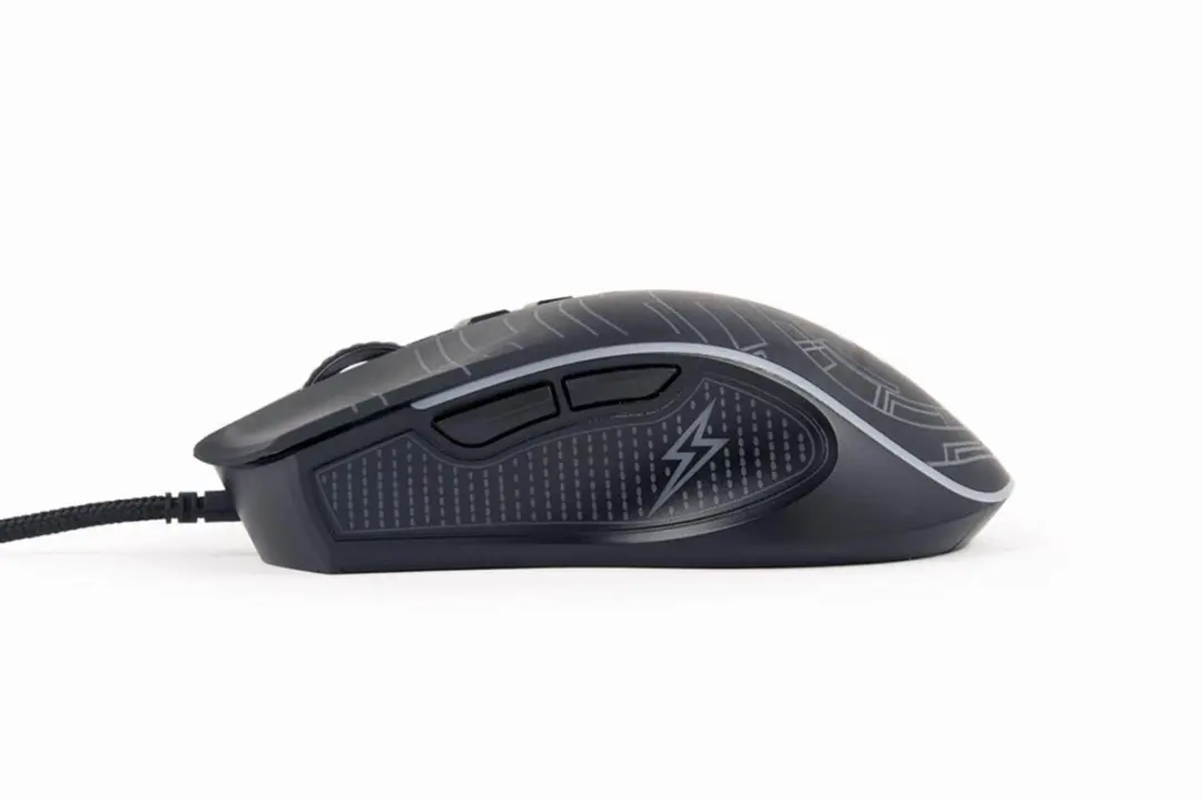Gembird MUSG-RGB-01 Gamingmuis - 7 Knoppen - 3600 DPI - Zwart - afbeelding 6 van 6
