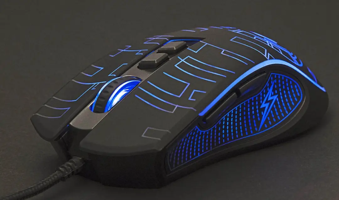 Gembird MUSG-RGB-01 Gamingmuis - 7 Knoppen - 3600 DPI - Zwart