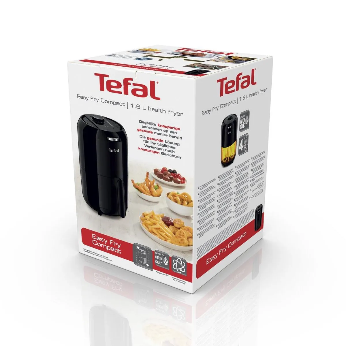 Tefal Easy Fry EY1018 Heteluchtfriteuse 1400W - Zwart - afbeelding 6 van 6
