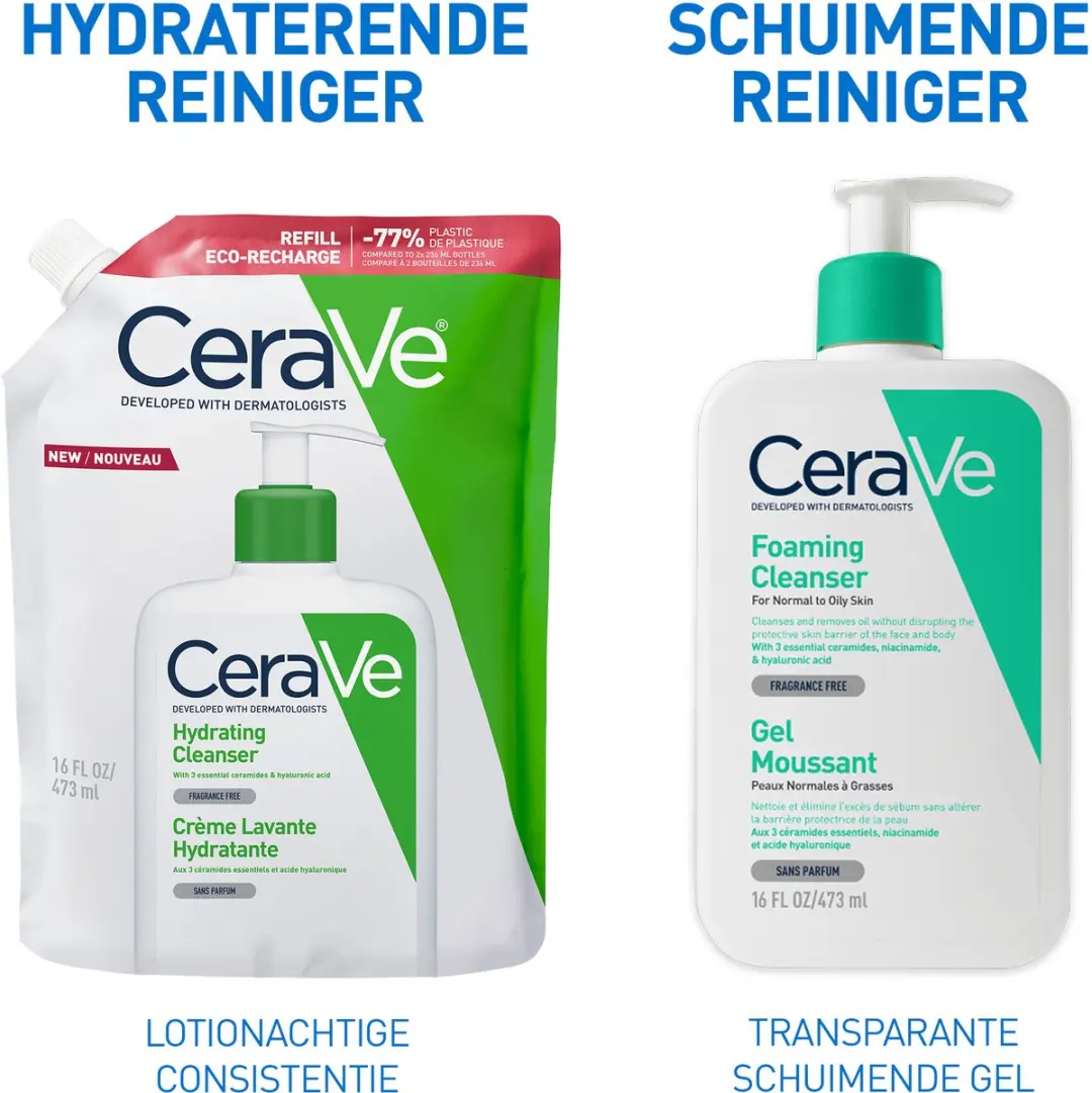 CeraVe Hydraterende Reinigingscrème 473ml - 2 Stuks