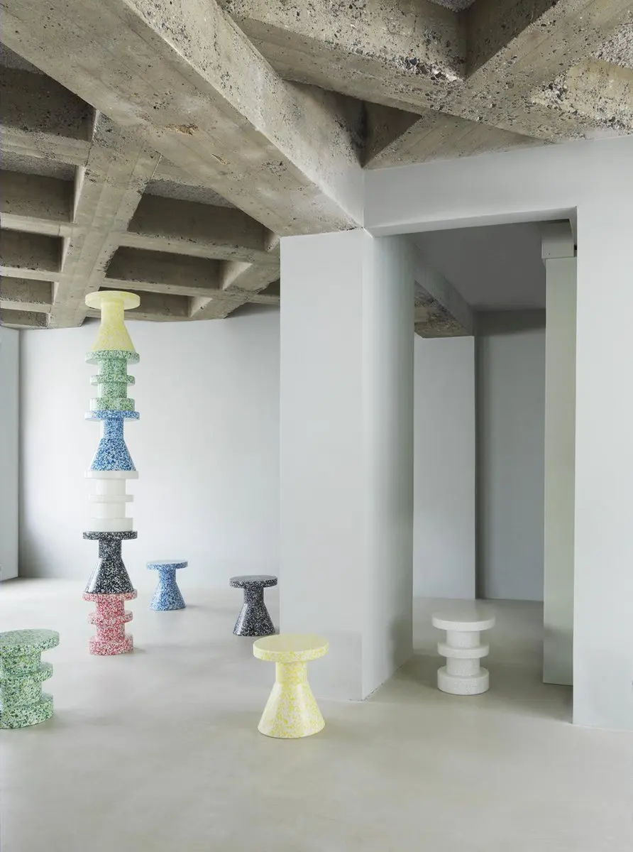 Normann Copenhagen Bit Stool Stack Bijzettafel - Rood