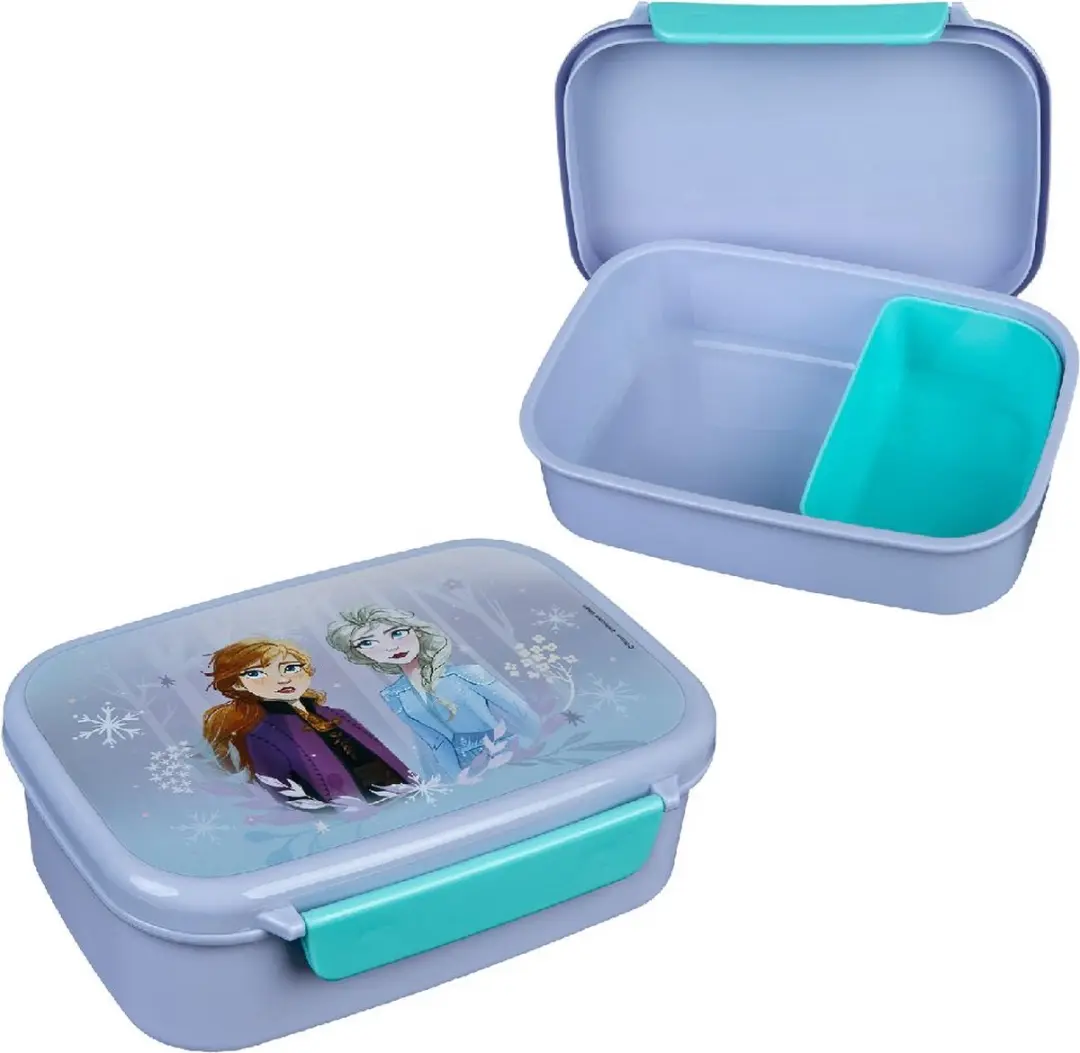 Disney Frozen Scooli Broodtrommel Anna & Elsa - 2-delig Meerkleurig
