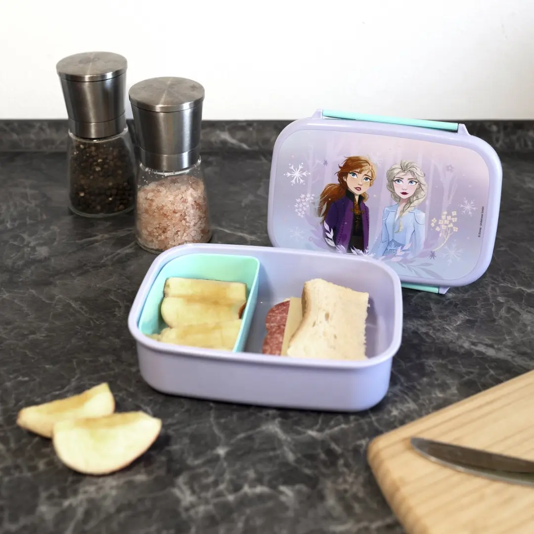 Disney Frozen Scooli Broodtrommel Anna & Elsa - 2-delig Meerkleurig