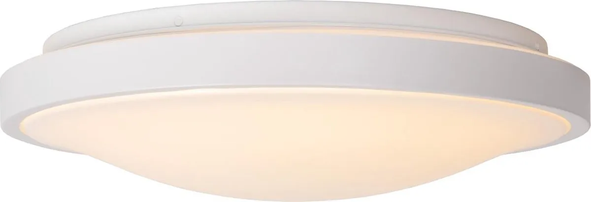 Lucide Dasher Plafondlamp Ø41cm LED 24W 2700K - IP44 Bewegingssensor Wit
