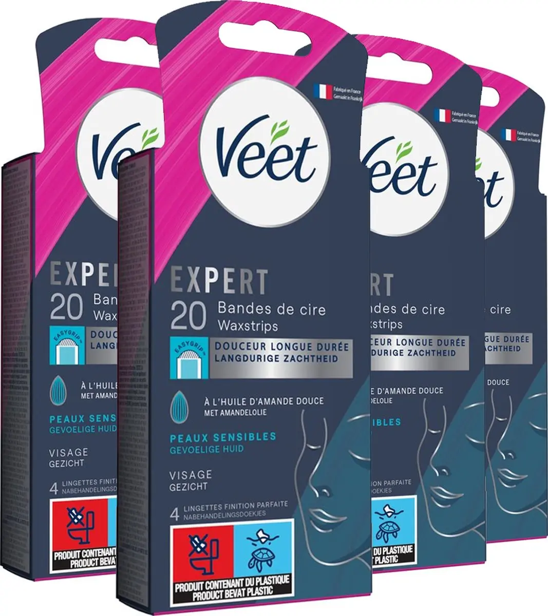 Veet Expert Koude Wasstrips Gezicht 80 Stuks