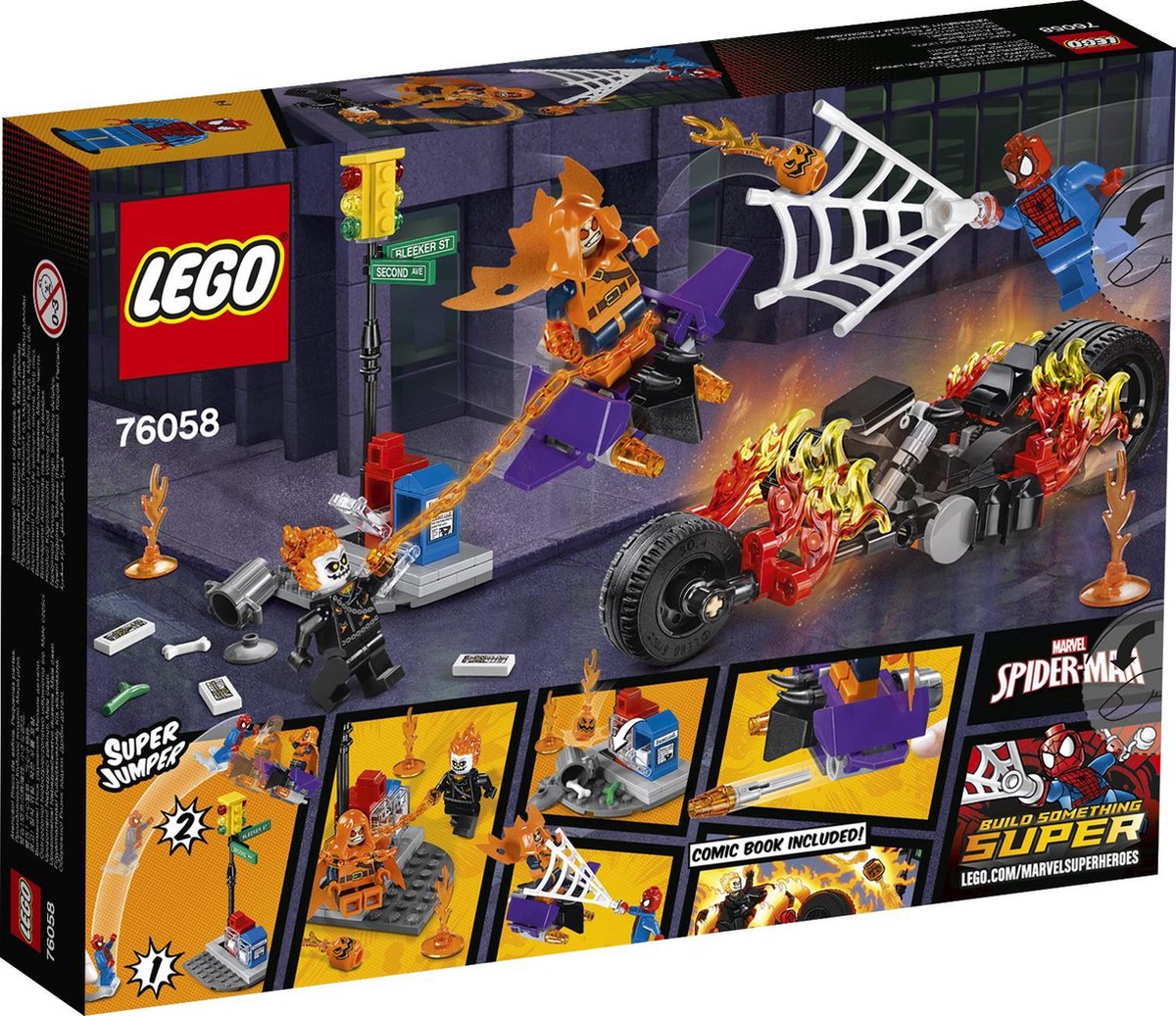 LEGO Super Heroes Spider-Man Ghost Rider Samenwerking - 76058