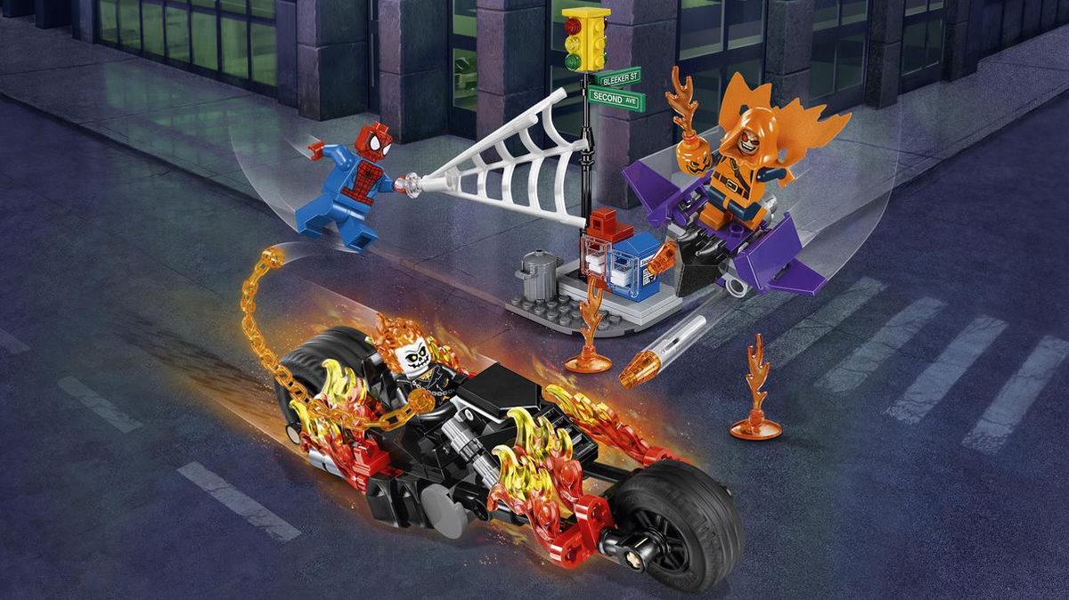 LEGO Super Heroes Spider-Man Ghost Rider Samenwerking - 76058