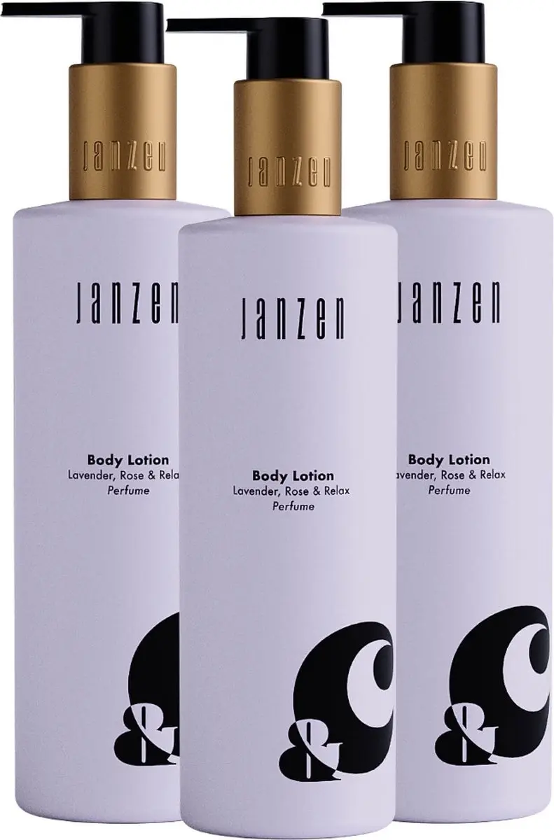 Janzen Bodylotion Lavender Rose & Relax 3-pack