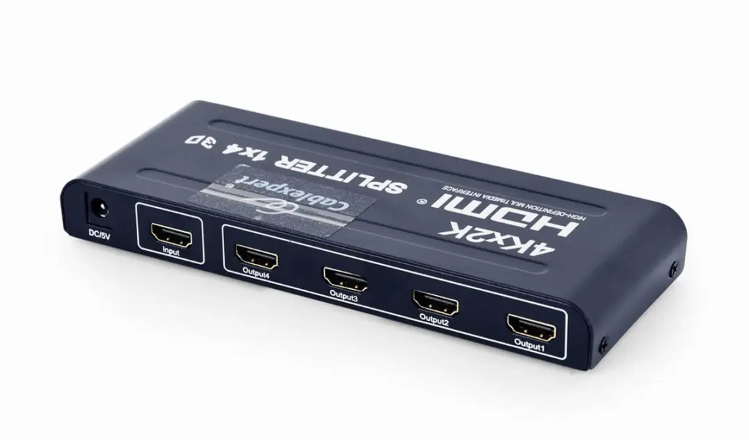 Gembird HDMI Splitter 4 Poorten 4K60 - Zwart