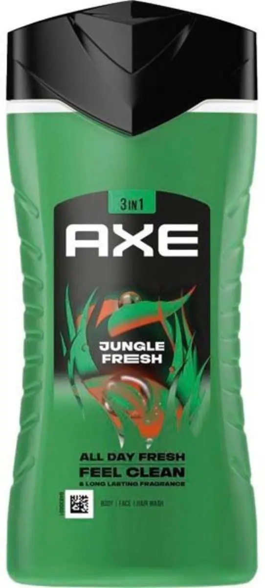 Axe Jungle Fresh 3-in-1 Douchegel & Bodyspray - 400ml