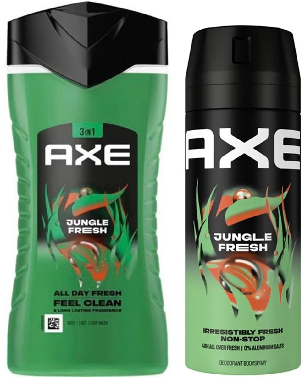 Axe Jungle Fresh 3-in-1 Douchegel & Bodyspray