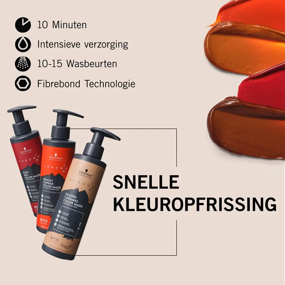 Schwarzkopf Chroma ID Color Mask 300ml - Blond/Zwart/Bruin/Rood