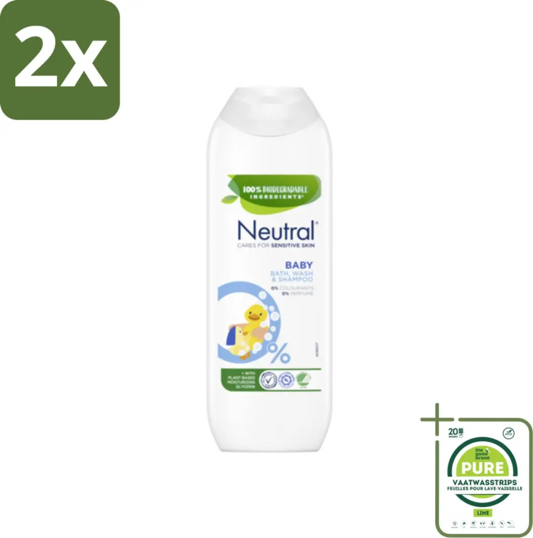 Neutral Baby Shampoo Gevoelige Huid - 2x250ml