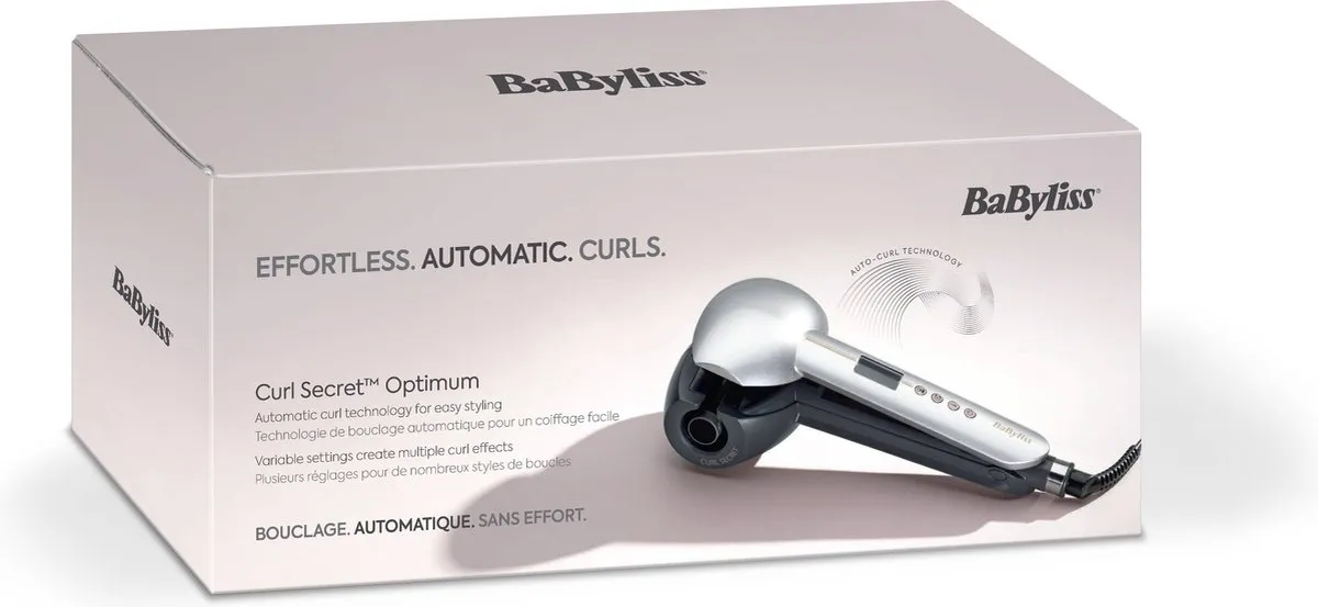 Babyliss Curl Secret Optimum C1600E Automatische Krultang - 6 Temperaturen - Zilver