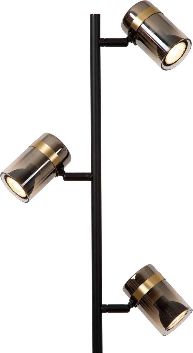 Lucide Upton Vloerlamp 3xGU10 - Fumé