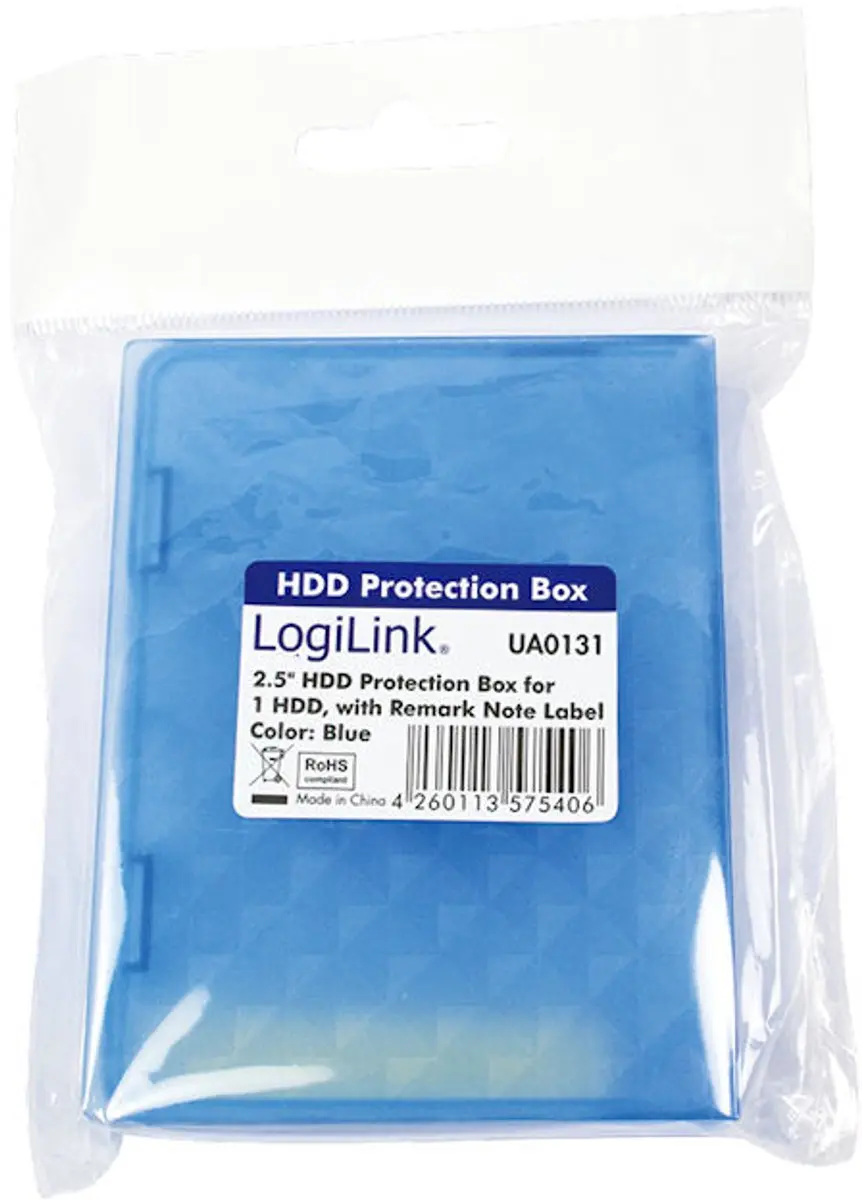 Logilink UA0131 Beschermdoos 2,5 inch HDD - Blauw