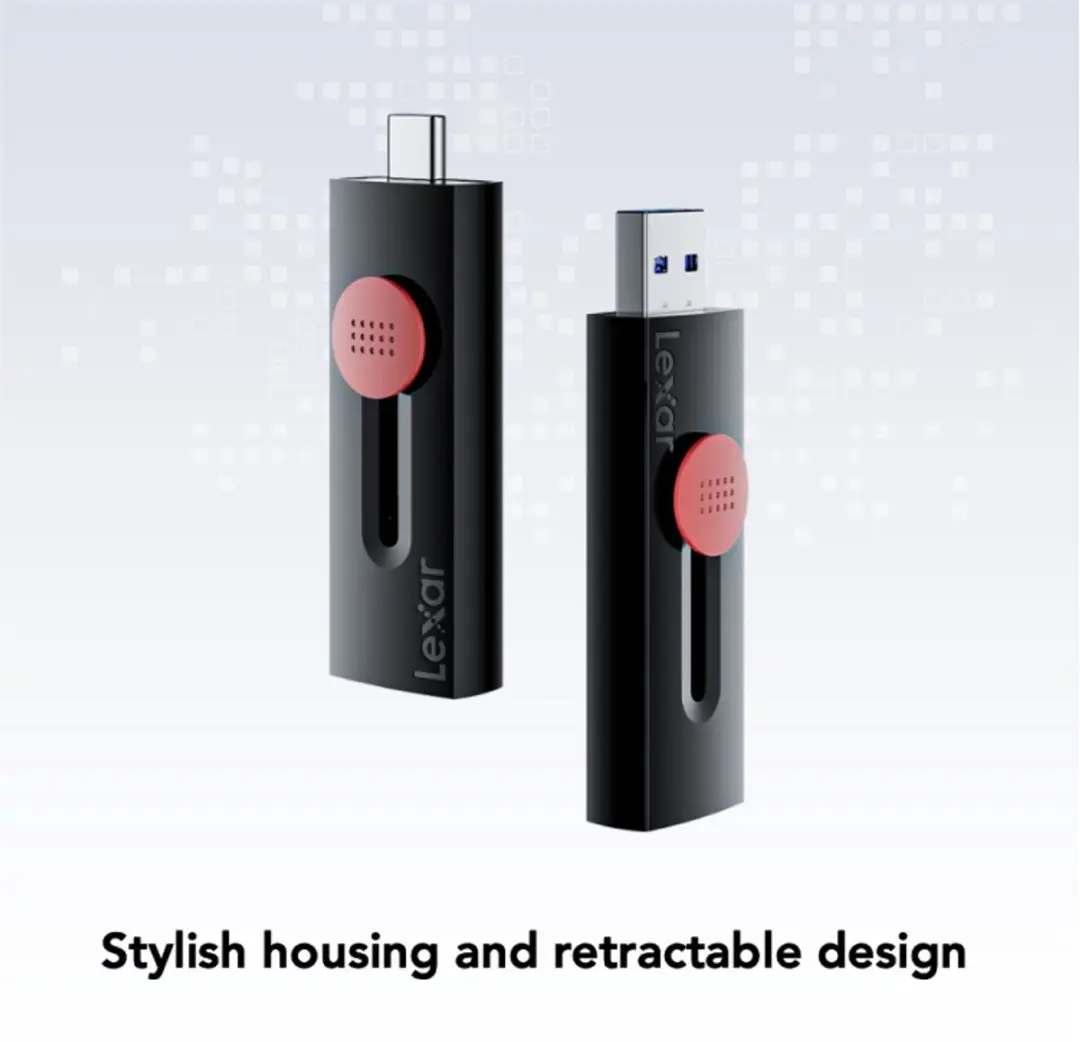 Lexar JumpDrive D300 LJDD300064G-BNBNG USB-stick 64GB - Zwart