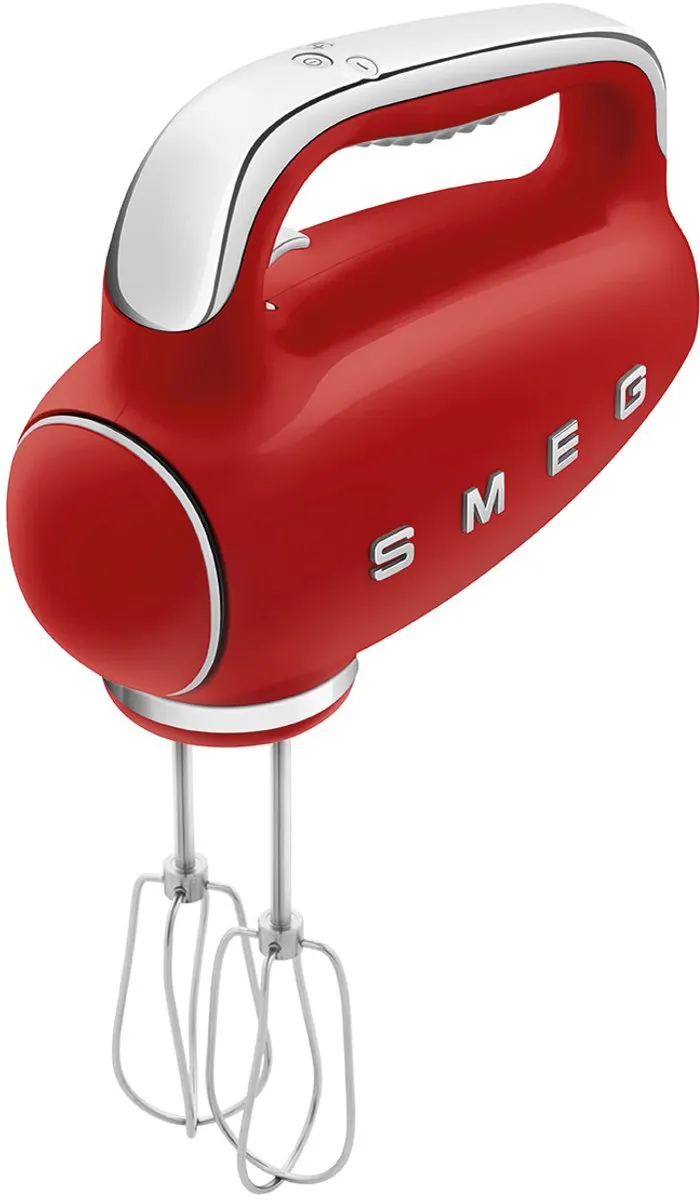 Smeg HMF01RDEU Handmixer - 250W - 9 Snelheden - Rood