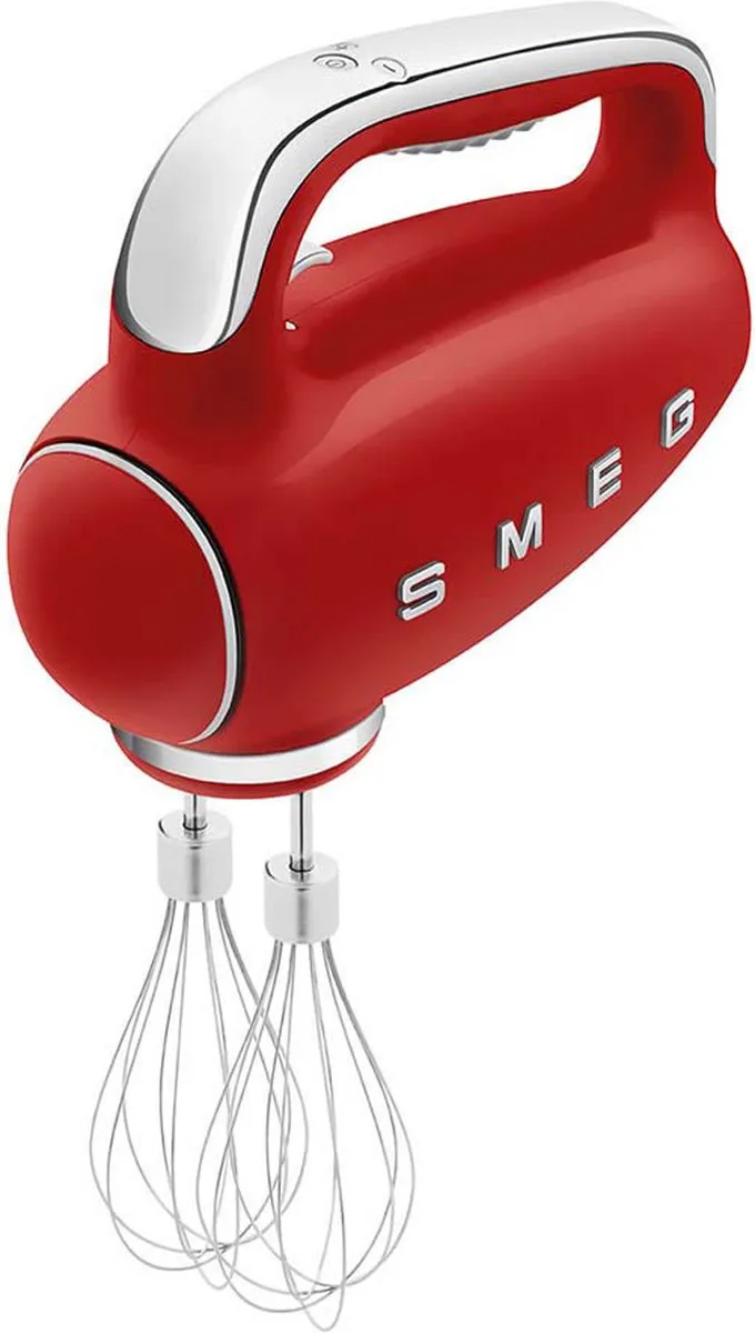 Smeg HMF01RDEU Handmixer - 250W - 9 Snelheden - Rood - afbeelding 6 van 6