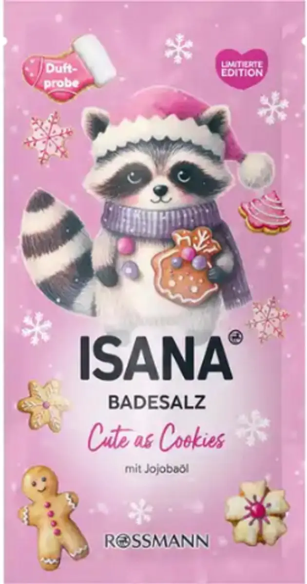 Isana Kerst Badschuim Cute as Cookies 80g