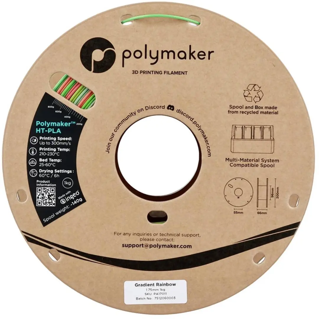 Polymaker HT-PLA Filament 1.75mm 1000g - Gradient Ra