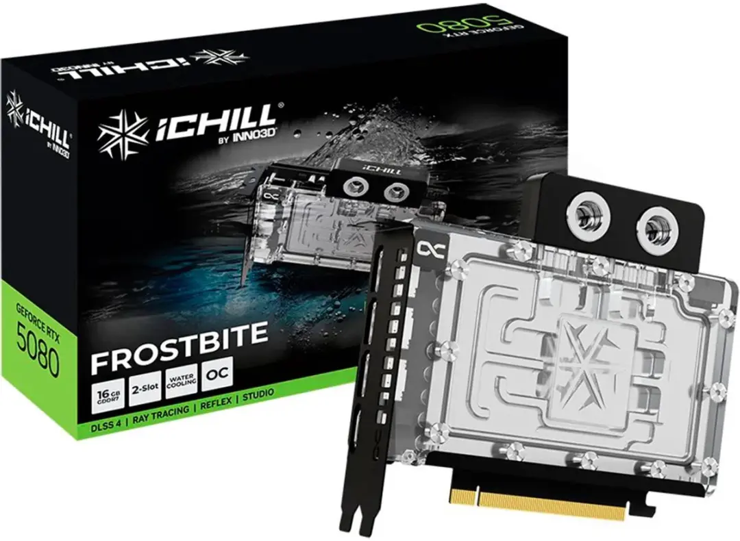 INNO3D NVIDIA GeForce RTX 5080 iChill Frostbite 16GB - Videokaart