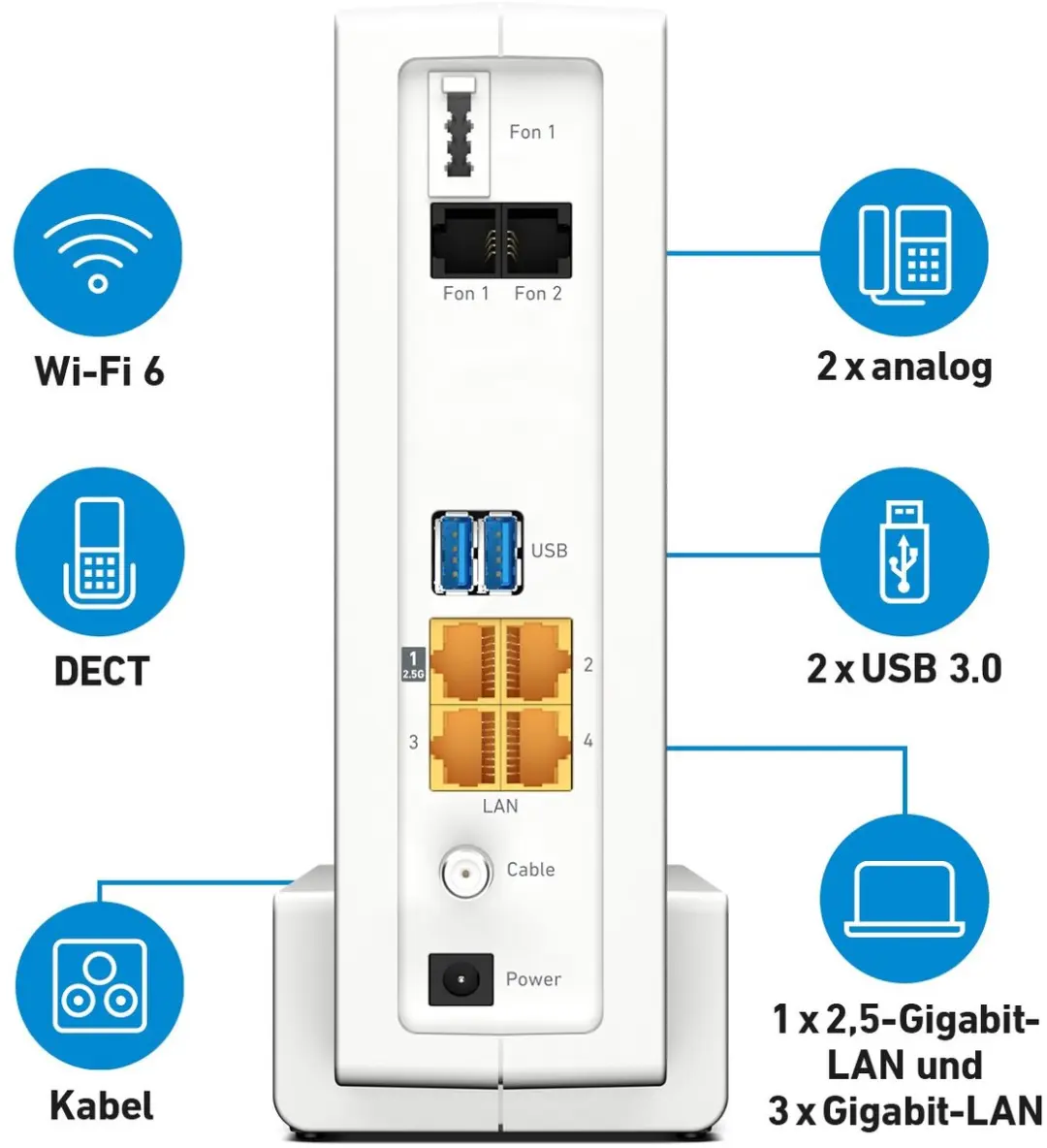 FRITZ!Box 6690 Router - WiFi 6 - Ziggo - Wit