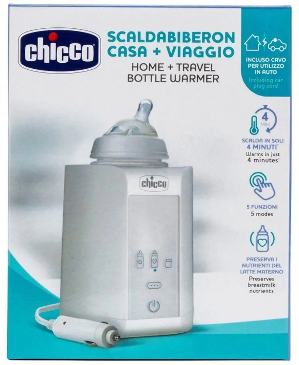 Chicco Flesverwarmer Op Reis - Autolader - Wit