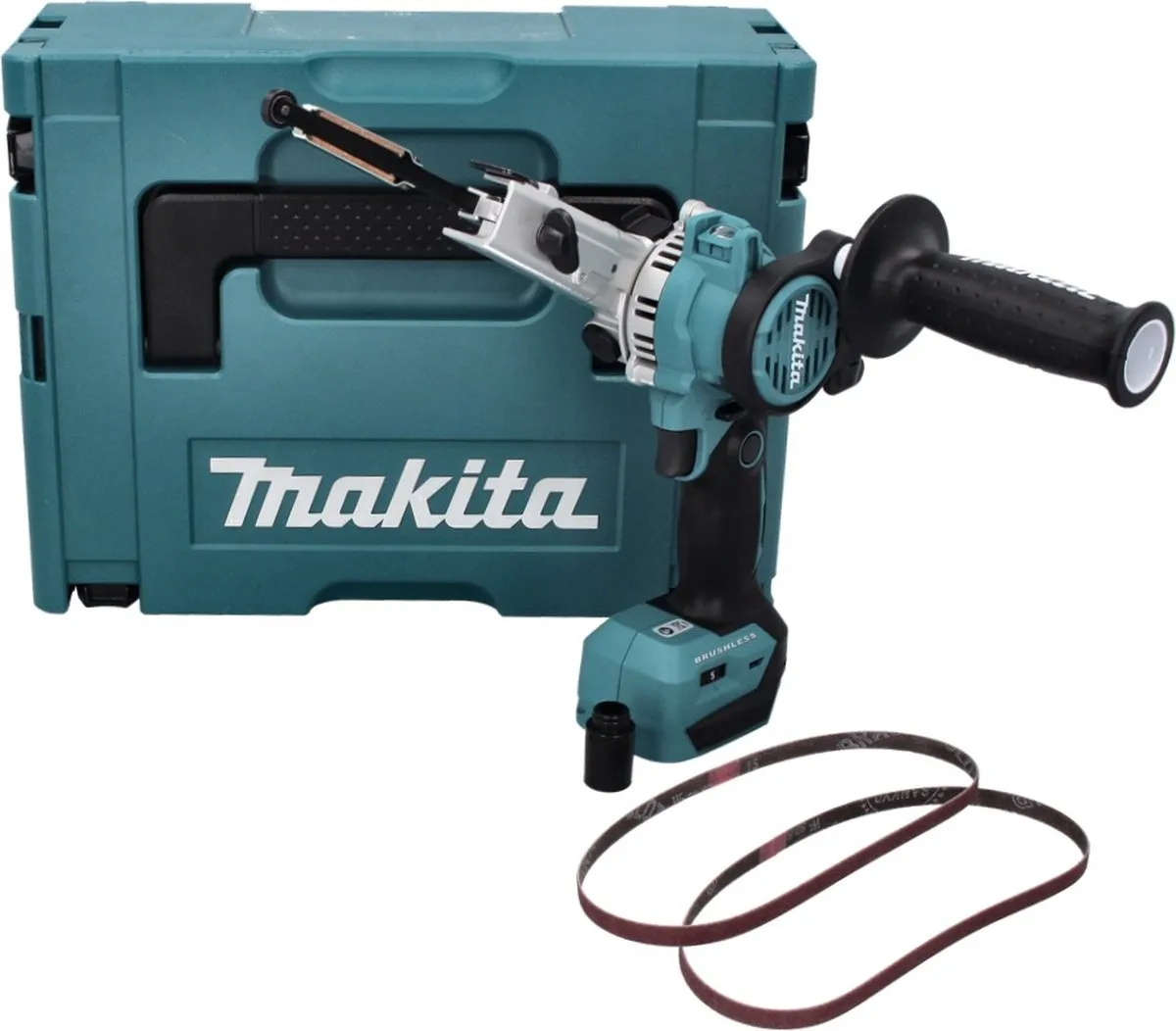 Makita DBS 180 ZJ Accu-bandvijl 18V 9x533mm Borstelloos - Zonder accu/oplader - afbeelding 2 van 5
