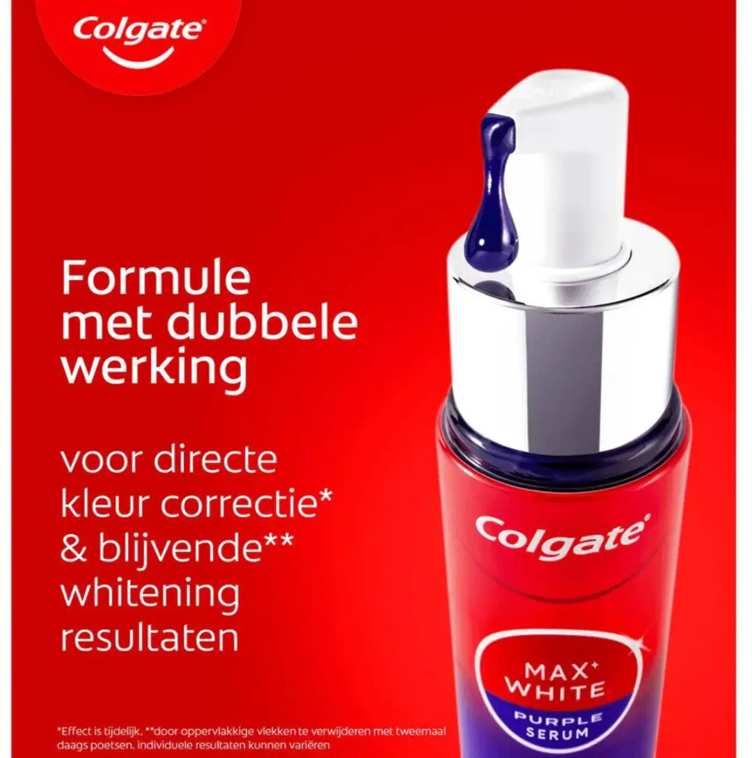 Colgate Max White Purple Serum 1g - Wit/Paars