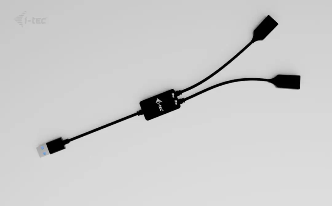 I-tec U3CBLHUB2A USB-hub - Zwart