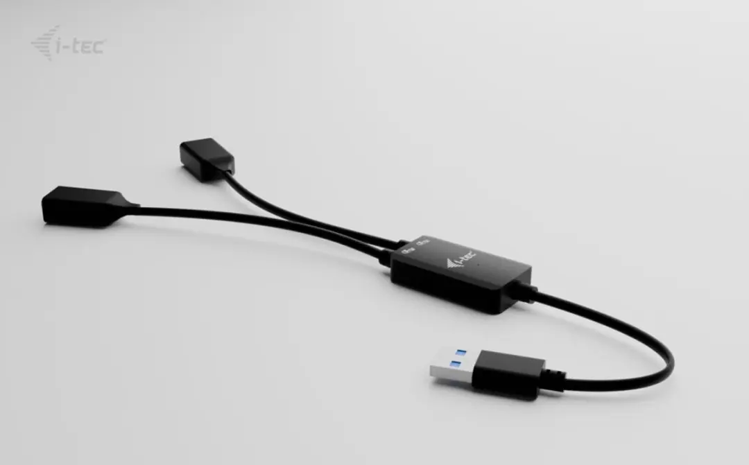 I-tec U3CBLHUB2A USB-hub - Zwart