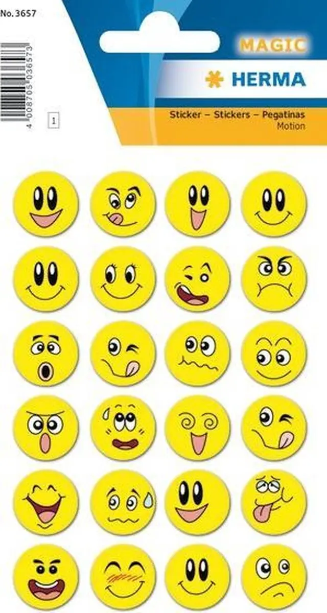 Herma 3657 Etiket Smiley Wiebel - 1 Stuk