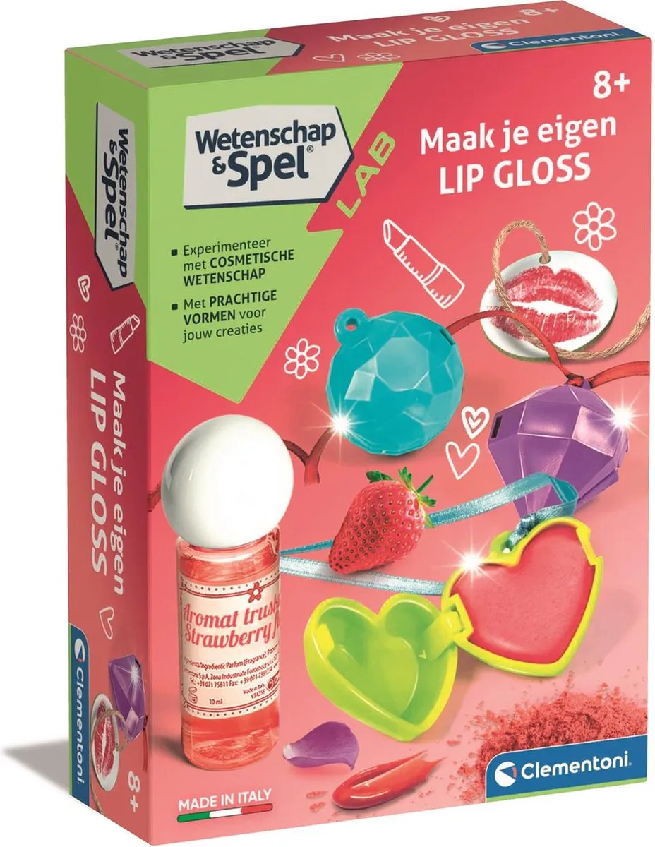 Clementoni Wetenschap & Spel Lipgloss Experimenteerdoos 66874 - Multi Kleur