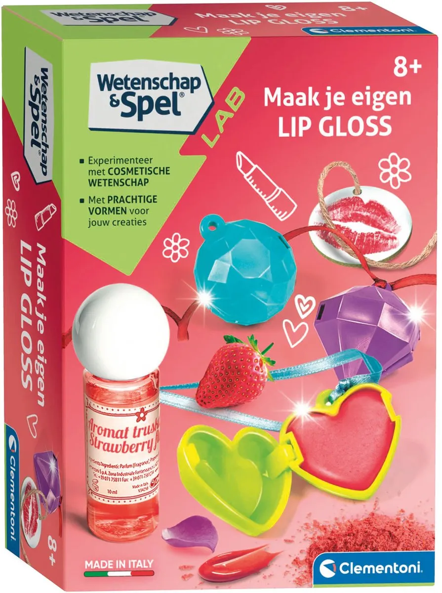 Clementoni Wetenschap & Spel Lipgloss Experimenteerdoos 66874