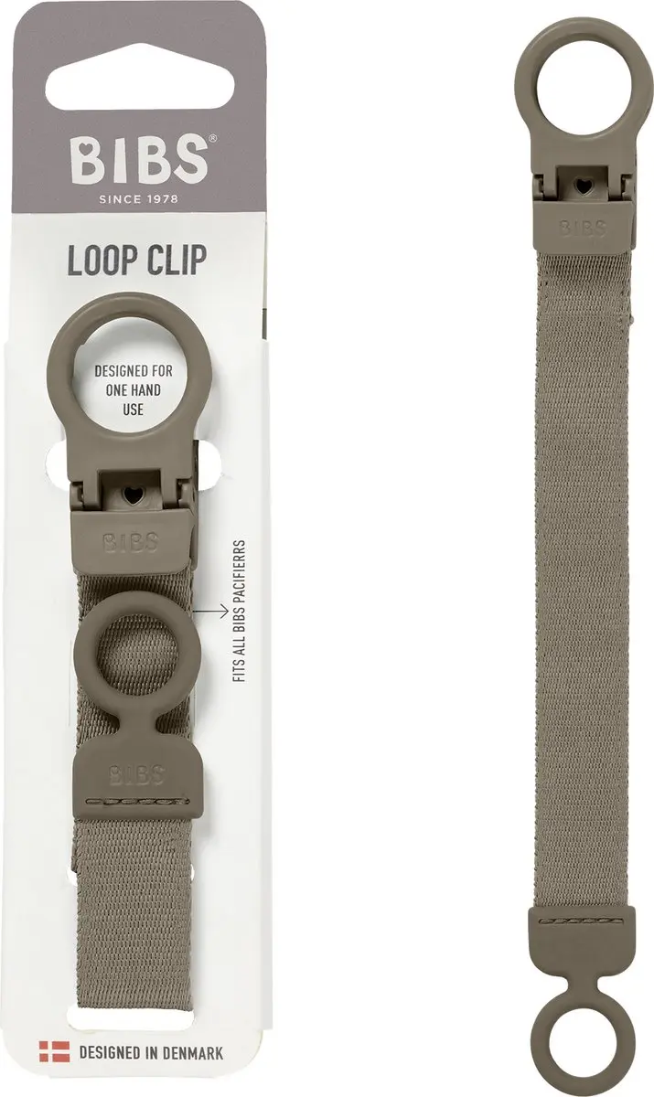 BIBS Lus-speenclip Dark Oak