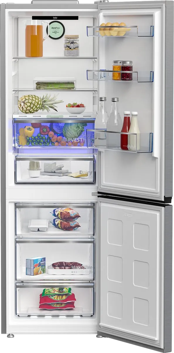 Beko B5RCNE365LXB Vrijstaand Koel-vriescombinatie 316L - Metallic